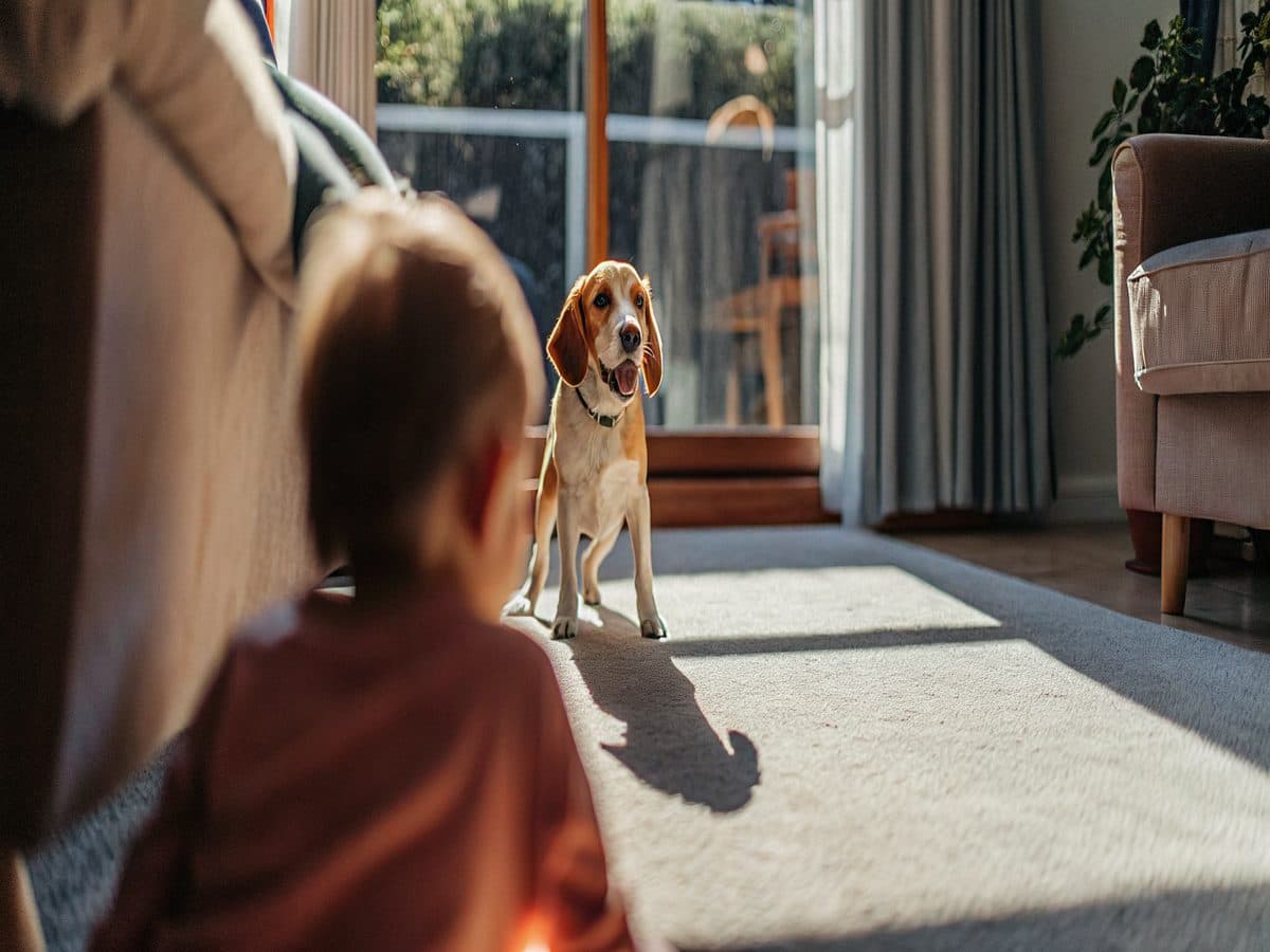 Family- and pet-safe clean carpet in a home